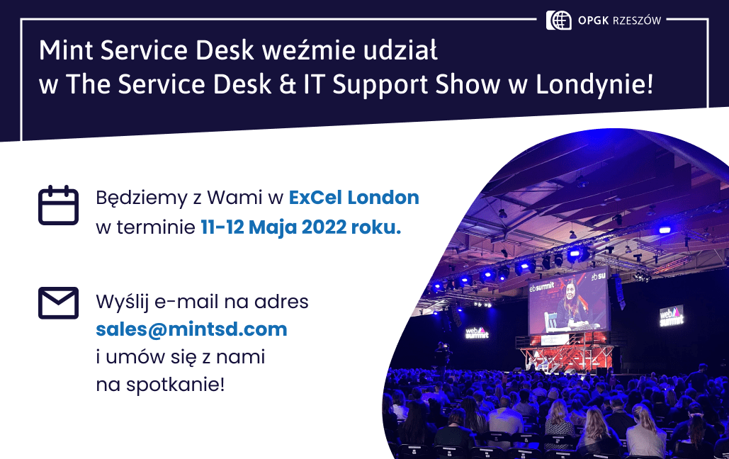 Mint Service Desk We mie Udzia W The Service Desk IT Support Show W 